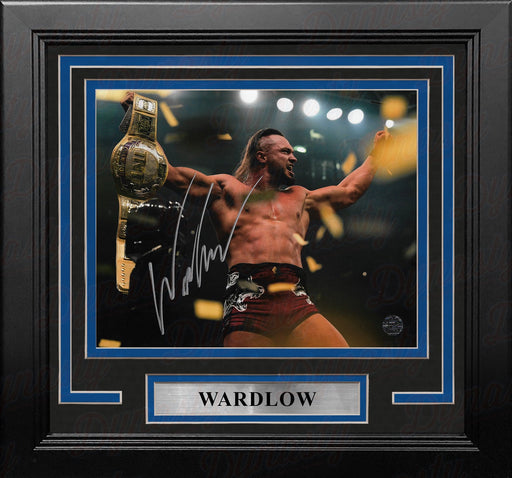 Wardlow TNT Champion Autographed AEW Wrestling 8" x 10" Framed Photo - for just $39! 