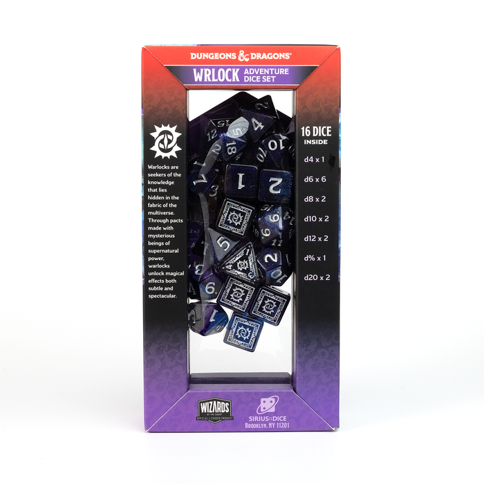 D&D Adventure Dice Set - Warlock Edition | Purple 16pc Collection - for just $24.99! 