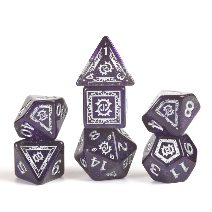 D&D Adventure Dice Set - Warlock Edition | Purple 16pc Collection - for just $24.99! 