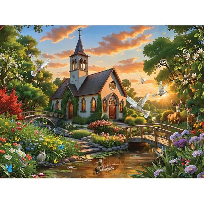 Warm Welcome 275 Large Piece Jigsaw Puzzle Cobble Hill - for just $17.99! 