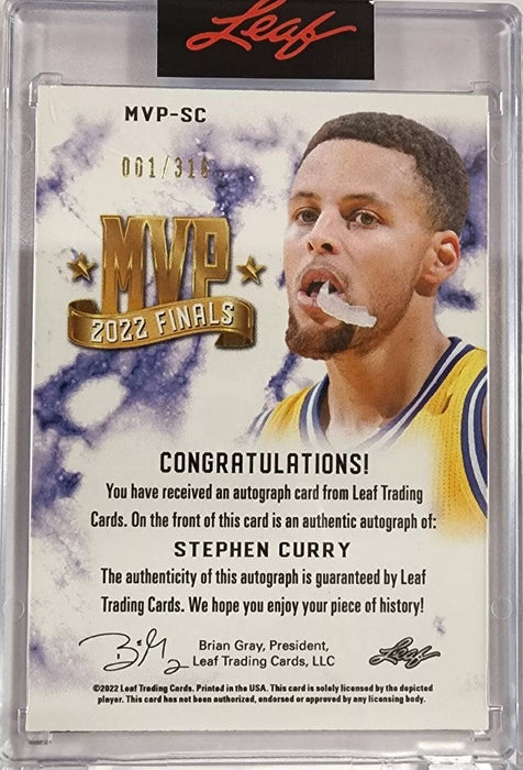 Steph Curry Finals MVP Photo & Autographed Card Golden State Warriors Framed Collage - 1/316 - for just $1499.99! 