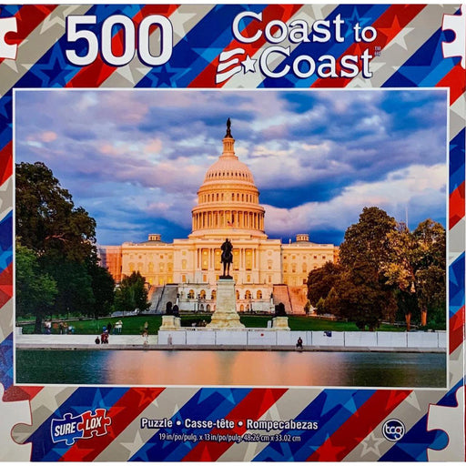 Washington DC Coast to Coast 500 Piece Jigsaw Puzzle Sure Lox - for just $14.99! 