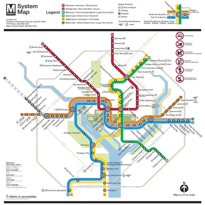 Washington DC Metro Map 500 Piece Jigsaw Puzzle NYPC - for just $26.99! 