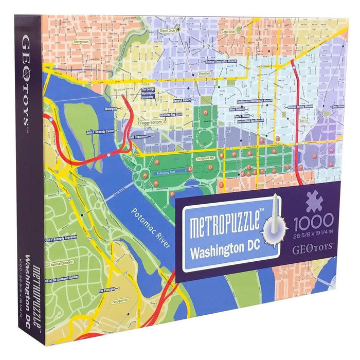 Washington D.C. Metropuzzle 1000 Piece Jigsaw Puzzle Geotoys - for just $19.99! 