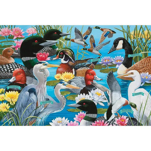 Water Birds 36 Piece Floor Jigsaw Puzzle Cobble Hill - for just $19.99! 