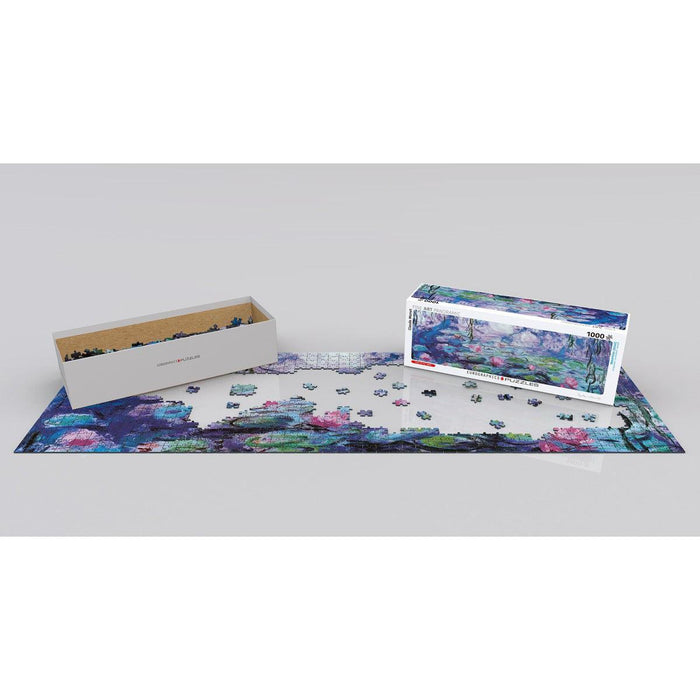 Water Lilies 1000 Piece Panoramic Jigsaw Puzzle Eurographics - for just $19.99! 