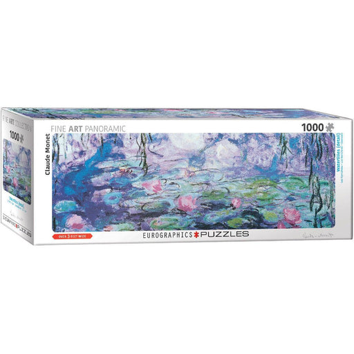 Water Lilies 1000 Piece Panoramic Jigsaw Puzzle Eurographics - for just $19.99! 