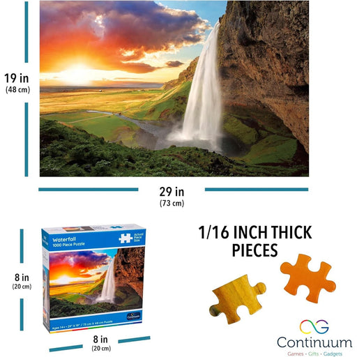 Waterfall 1000 Piece Jigsaw Puzzle Continuum - for just $14.99! 