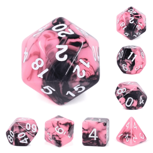 Watermelon Cream RPG Dice Set - for just $10.99! 