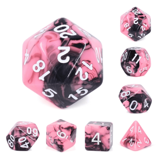 Watermelon Cream RPG Dice Set - for just $10.99! 