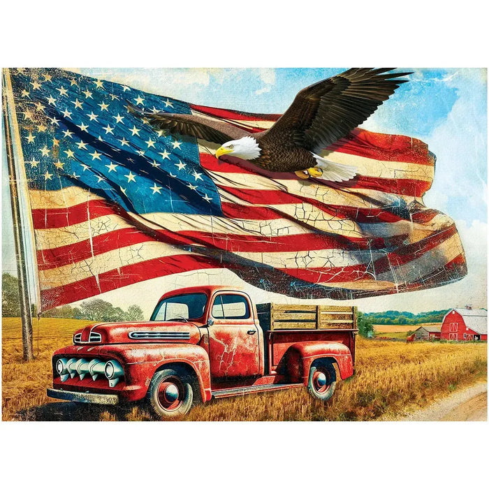 Waving Flag USA 1000 Piece Jigsaw Puzzle Eurographics - for just $21.99! 