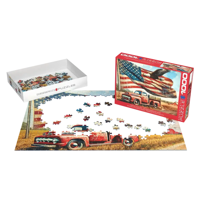 Waving Flag USA 1000 Piece Jigsaw Puzzle Eurographics - for just $21.99! 