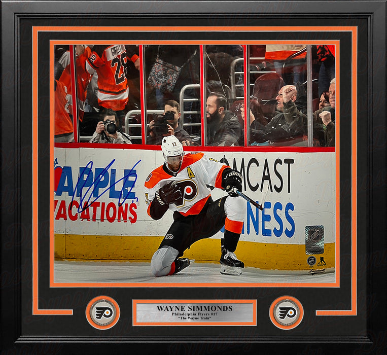 Wayne Simmonds Fist Pump Philadelphia Flyers Autographed 16" x 20" Framed Hockey Photo - for just $129.99! 