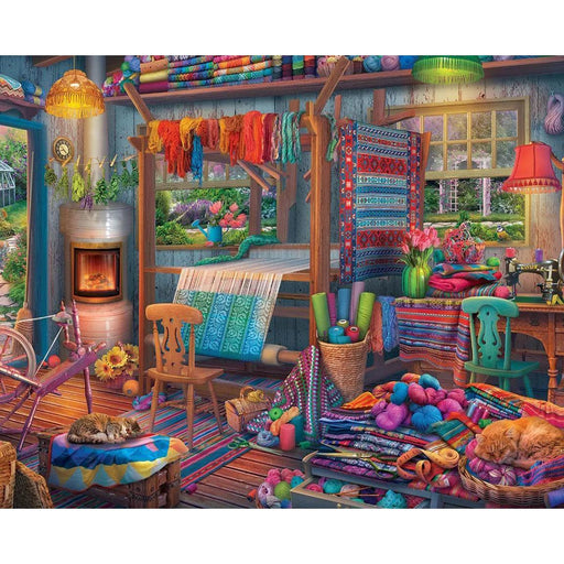 Weaver's Cottage 1000 Piece Jigsaw Puzzle Springbok - for just $19.99! 