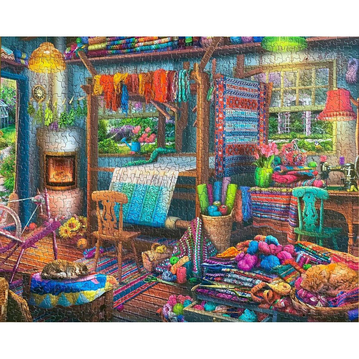 Weaver's Cottage 1000 Piece Jigsaw Puzzle Springbok - for just $19.99! 