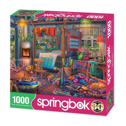 Weaver's Cottage 1000 Piece Jigsaw Puzzle Springbok - for just $19.99! 