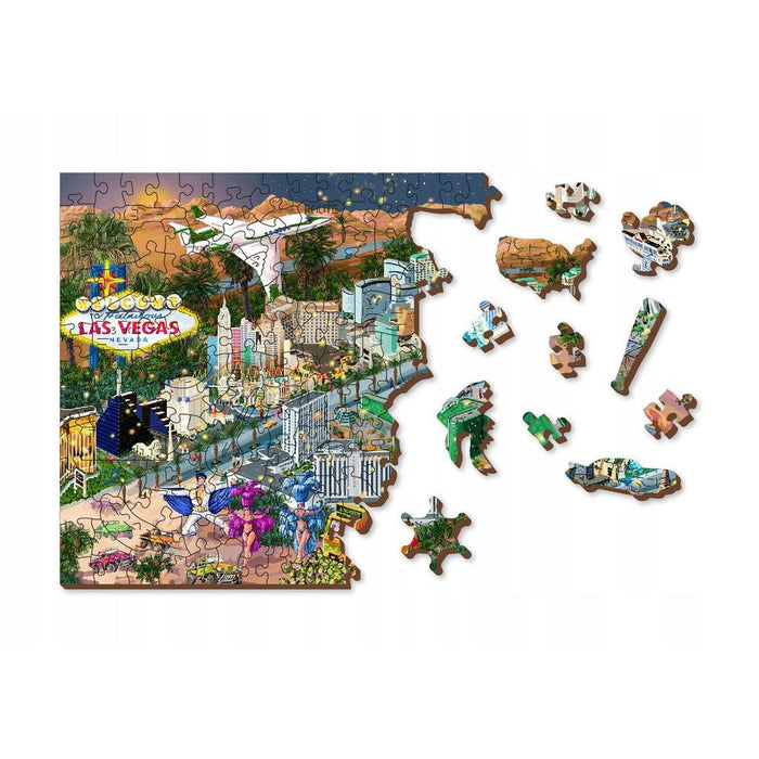 Welcome to Las Vegas 200 Piece Wood Jigsaw Puzzle Wooden City - for just $19.99! 