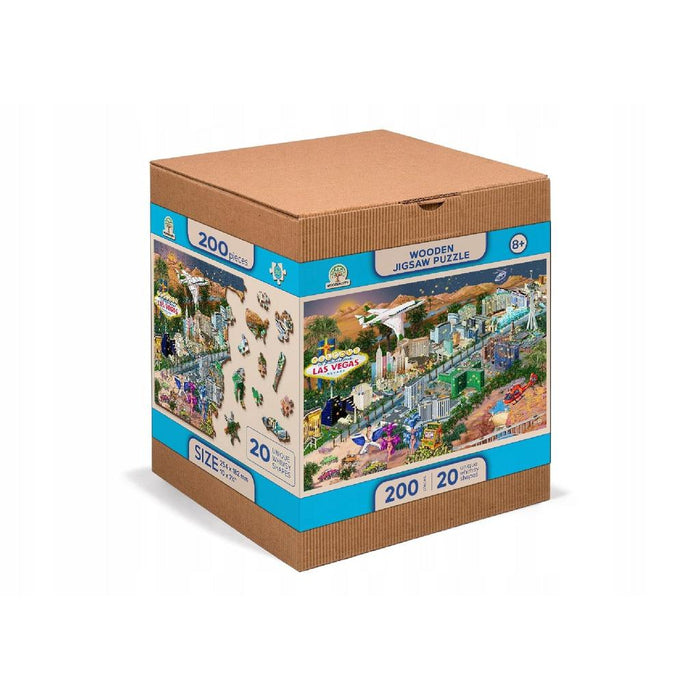 Welcome to Las Vegas 200 Piece Wood Jigsaw Puzzle Wooden City - for just $19.99! 