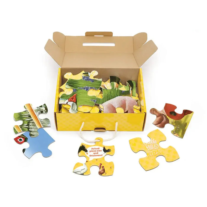 Welcome to the Farm 35 Piece Floor Jigsaw Puzzle Cobble Hill - for just $19.99! 