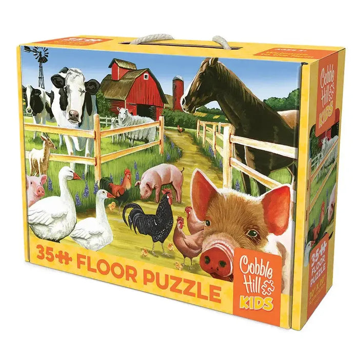 Welcome to the Farm 35 Piece Floor Jigsaw Puzzle Cobble Hill - for just $19.99! 