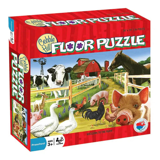 Welcome to the Farm 36 Piece Floor Jigsaw Puzzle Cobble Hill - for just $19.99! 