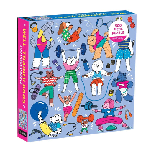 Well-Trained Dogs 500 Piece Jigsaw Puzzle Mudpuppy - for just $17.99! 