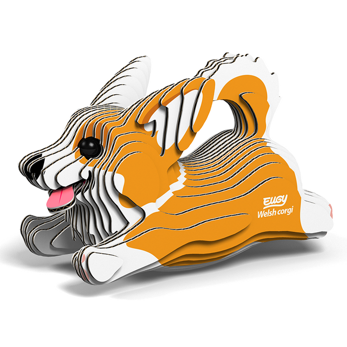 Welsh Corgi 3D Cardboard Model Kit Eugy - for just $11.99! 