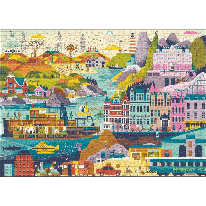 Wes Anderson Films Movie Masters 1000 Piece Jigsaw Puzzle Heye - for just $29.99! 