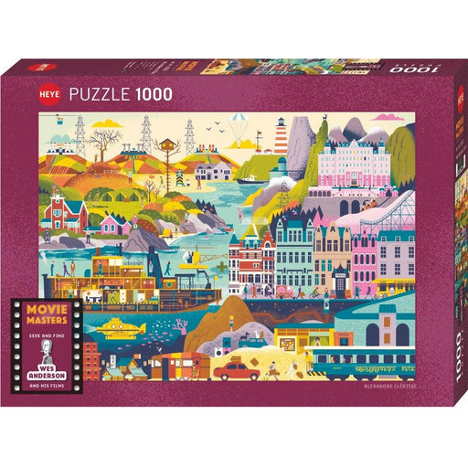 Wes Anderson Films Movie Masters 1000 Piece Jigsaw Puzzle Heye - for just $29.99! 