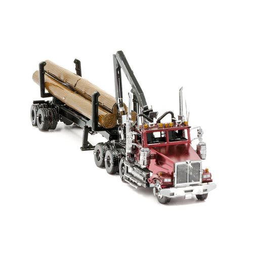 Western Star 4900SB Log Truck & Trailer Premium 3D Steel Model Kit Metal Earth - for just $19.99! 
