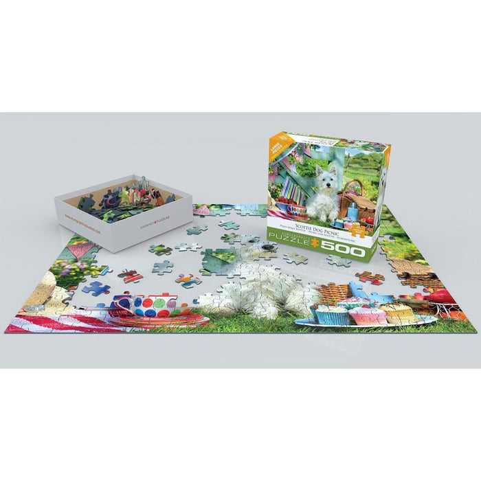 Westie Dog Picnic 500 Piece Jigsaw Puzzle Eurographics - for just $17.99! 