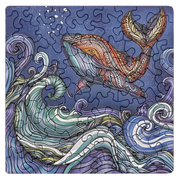 Whale 72 Piece Pocket Jigsaw Puzzle Curiosi - for just $9.99! 