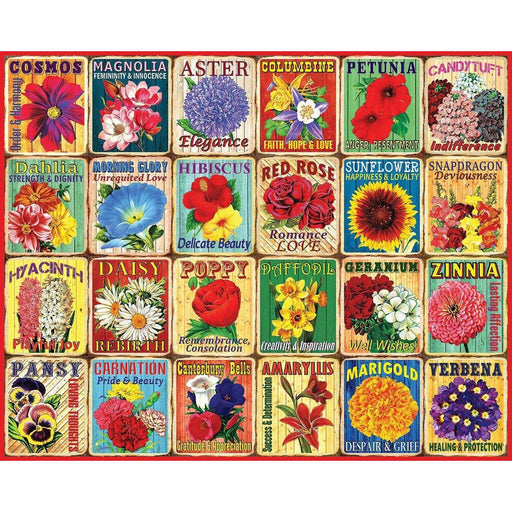 What Flowers Mean 1000 Piece Jigsaw Puzzle White Mountain - for just $19.99! 