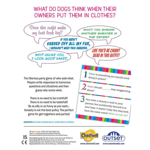 What? Party Card Game Outset - for just $17.99! 