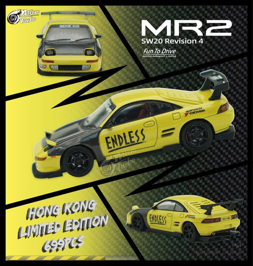 MicroTurbo Toyota MR2 Customized in Yellow ENDLESS Limited to 699 Pcs 1:64 - for just $40.99! 