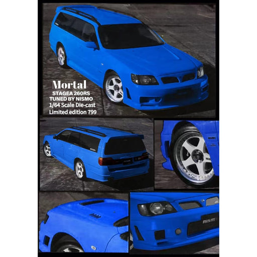 (Pre-Order) Mortal Nissan Stagea 260RS Nismo in Blue Limited to 799 Pcs 1:64 - Just $31.99! Shop now at Retro Gaming of Denver
