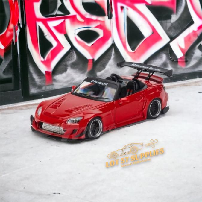 Microturbo Honda S2000 Roadster Pandem Rocket Bunny Aero Kit in Red 1:64 - Just $44.99! Shop now at Retro Gaming of Denver