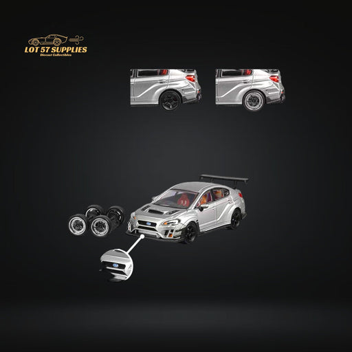 CM Model Subaru WRX STI Varis Widebody in Silver 1:64 CM64-STI-04 - for just $31.99! 