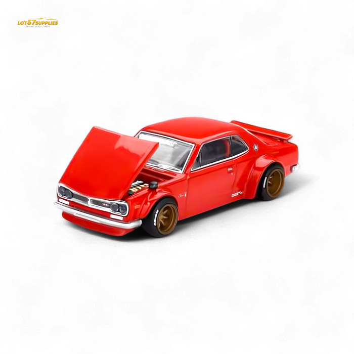 Kaido House Nissan Skyline 2000GT-R Red (KPGC10) Kaido Street V1 1:64 - for just $24.99! 