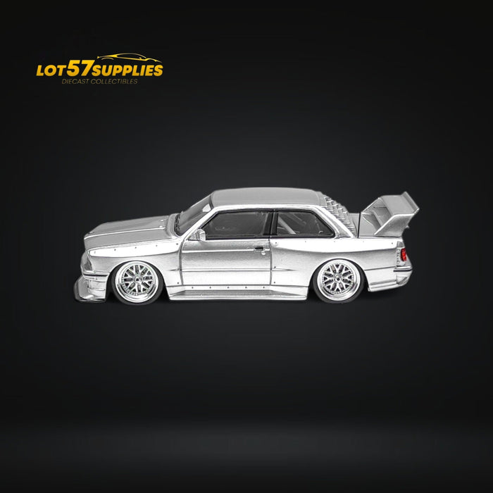 NA BMW E30 Wide-Body Silver 1:64 - for just $59.99! 