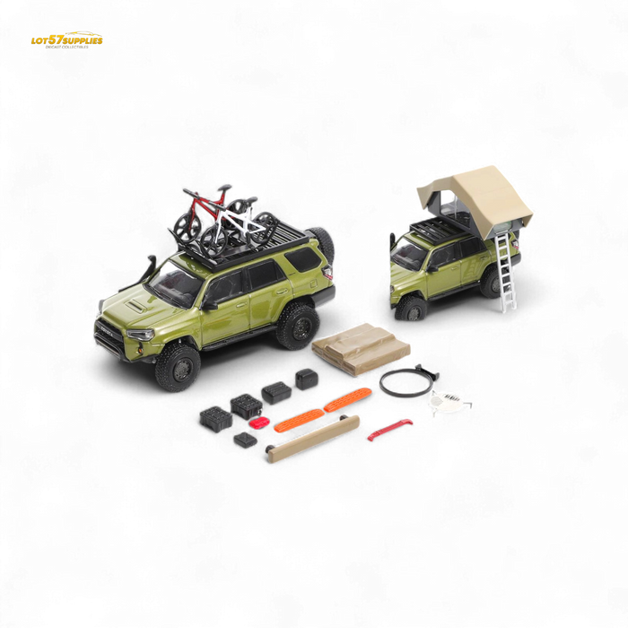 GCD Toyota 4 Runner Light Modified Version Olive Green 1:64 - for just $44.99! 