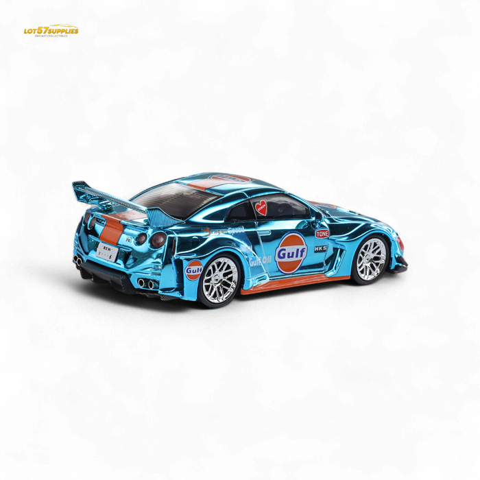 Demon King Auto LBWK Nissan GT-R R35 Chrome Gulf 1:64 - for just $44.99! 