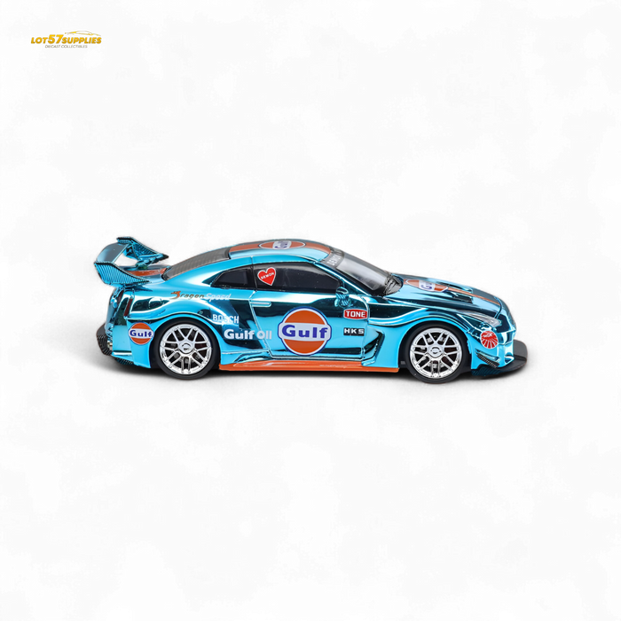 Demon King Auto LBWK Nissan GT-R R35 Chrome Gulf 1:64 - for just $44.99! 