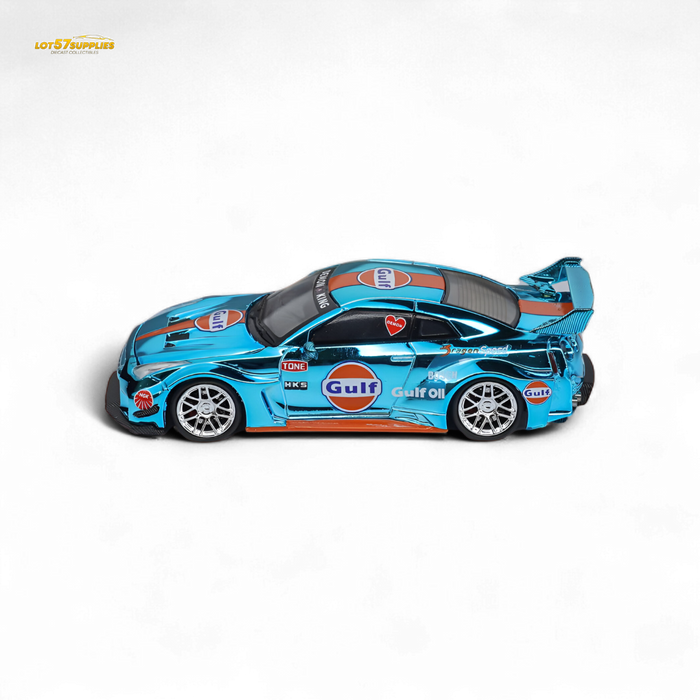 Demon King Auto LBWK Nissan GT-R R35 Chrome Gulf 1:64 - for just $44.99! 