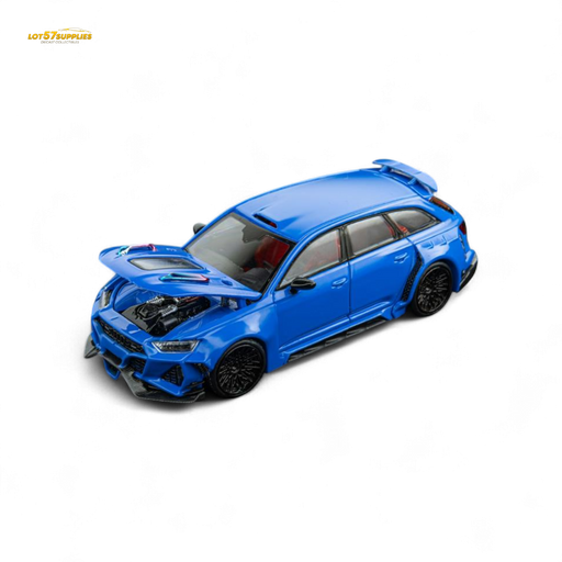 (Pre-Order) DCM Modified Audi RS6 Wagon Blue - Engine & Openable Hood 1:64 - for just $39.99! 
