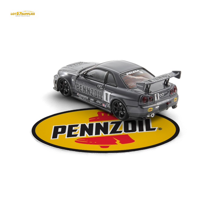 Fast Speed FS 1:64 Skyline GT-R R34 Nismo Z-Tune Pennzoil #1 – Grey (Foshan AIT Exhibition Edition) - for just $34.99! 