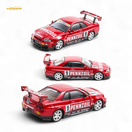 Fast Speed FS 1:64 Skyline GT-R R34 Nismo Z-Tune Pennzoil #1 – Red (Foshan AIT Exhibition Edition) - for just $34.99! 