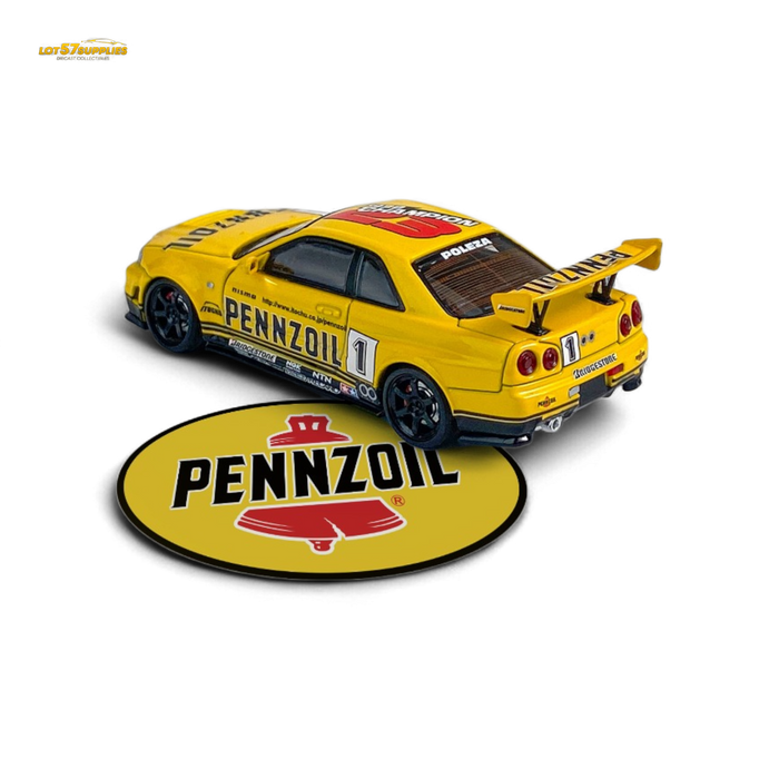 Fast Speed FS 1:64 Skyline GT-R R34 Nismo Z-Tune Pennzoil #1 – Yellow - for just $34.99! 