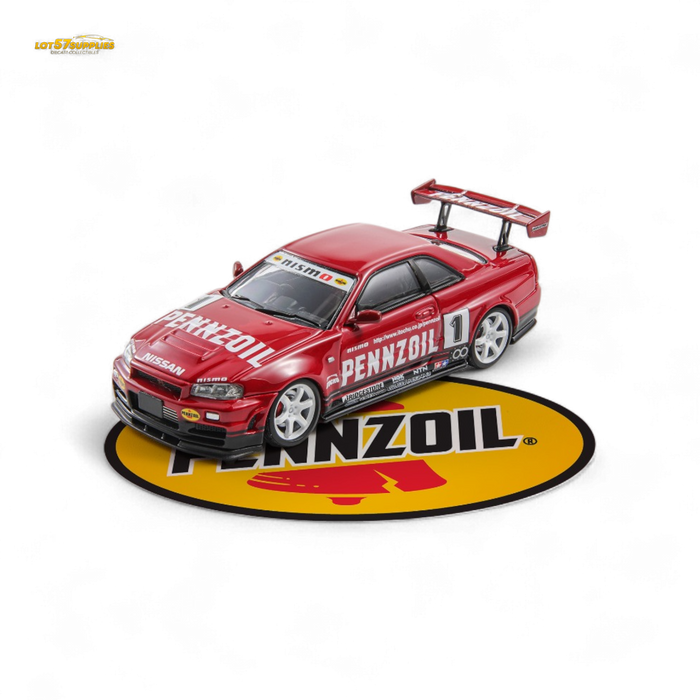 Fast Speed FS 1:64 Skyline GT-R R34 Nismo Z-Tune Pennzoil #1 – Red (Foshan AIT Exhibition Edition) - for just $34.99! 