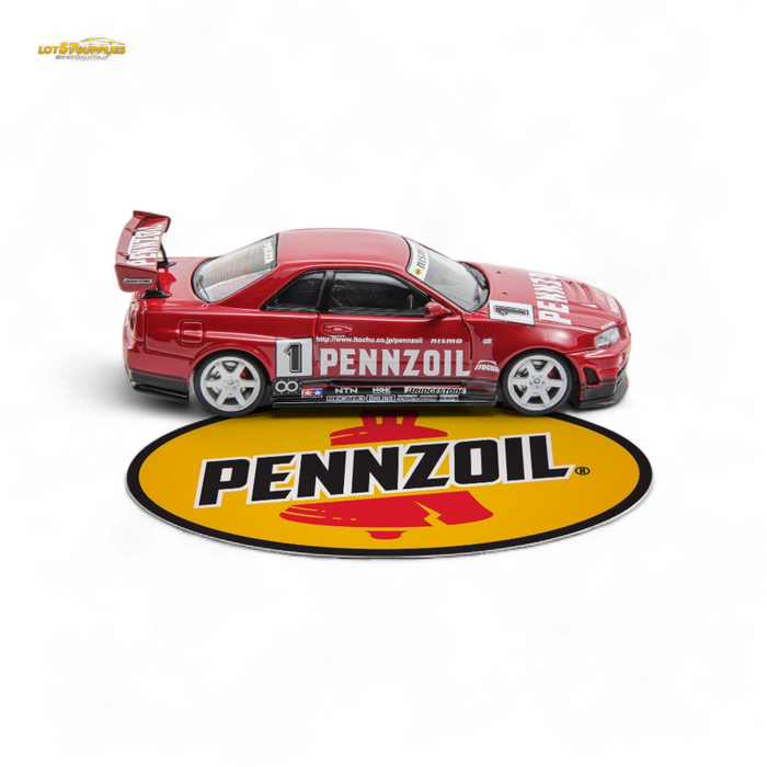 Fast Speed FS 1:64 Skyline GT-R R34 Nismo Z-Tune Pennzoil #1 – Red (Foshan AIT Exhibition Edition) - for just $34.99! 
